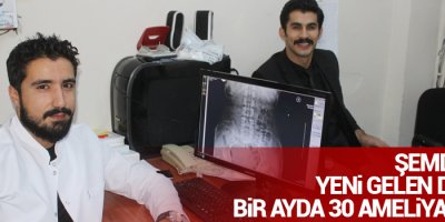 Şemdinli'ye yeni gelen doktor bir ayda 30 ameliyat yaptı