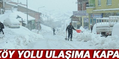 17 köy yolu ulaşıma kapandı