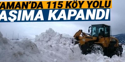 Adıyaman’da 115 köy yolu ulaşıma kapandı