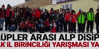 Hakkari’de kayak il birinciliği yarışması yapıldı