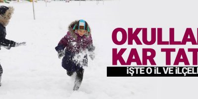 Okullara kar tatili