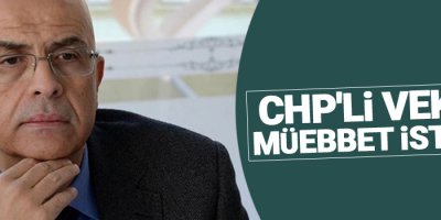 CHP'li vekile müebbet istendi