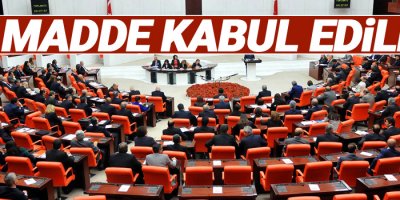 Anayasa değişikliği teklifinin 4. maddesi kabul edildi