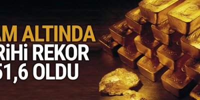 Gram altında tarihi rekor 151,6 oldu