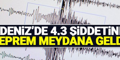 Akdeniz'de deprem