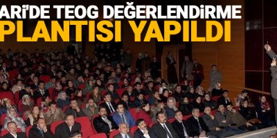 Hakkari'de TEOG değerlendirme toplantısı yapıldı