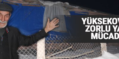 Yüksekova'da zorlu yaşam mücadelesi