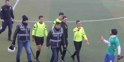 Amatör lig maçında saha karıştı