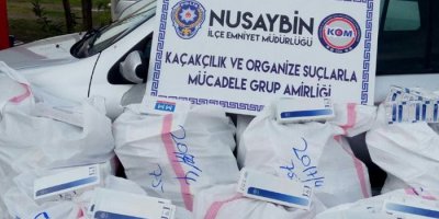 Nusaybin’de kaçak sigara operasyonu