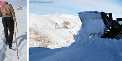 Yüksekova'da kapalı köy yolları açılıyor