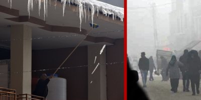 Yüksekova'da dondurucu soğuklar etkili oluyor