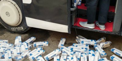 125 karton kaçak sigara yakalandı