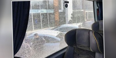 Amedspor'un takım otobüsüne saldırı