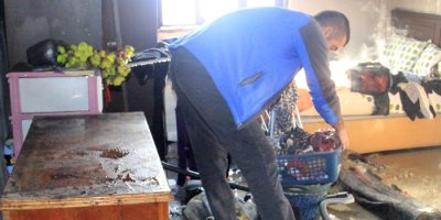 Hakkari’de korkutan yangın