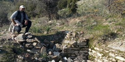 Koyun otlatırken tarihi kalıntı buldu