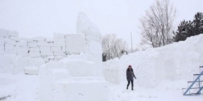 Erzurum’da ’kardan sokak’