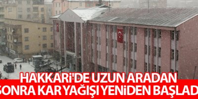 Hakkari’de kar yağışı başladı