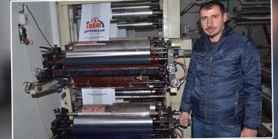 Hakkari'de baskılı poşet üreten atölye açıldı