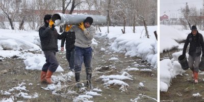 Yüksekova'da içme suyu bağlantısı onarıldı