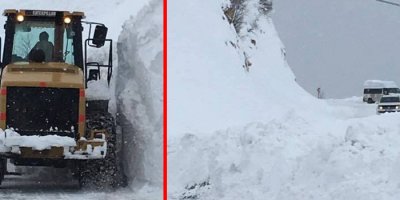 Şemdinli-Yüksekova karayoluna çığ düştü