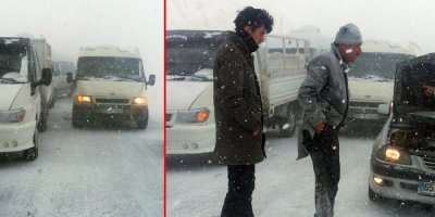 Güzeldere Geçidi’nde yüzlerce araç mahsur kaldı