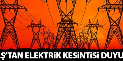 VEDAŞ'tan elektrik kesintisi duyurusu!