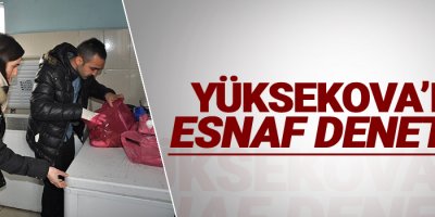Yüksekova'da esnaf denetimi