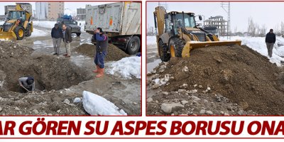 Hasar Gören Su Aspes Borusu Onarıldı
