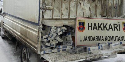 Hakkari’de 75 bin paket kaçak sigara yakalandı