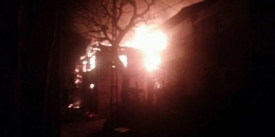 Bacadan çıkan yangın korkuttu