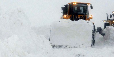 Hakkari karla mücadele çalışması