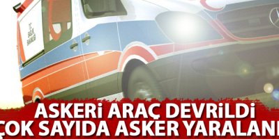 Askeri araç devrildi: 7 yaralı