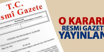İhraç kararları Resmi Gazete'de yayınlandı!