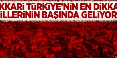 Hakkari Türkiye'nin en dikkatli illerinin başında geliyor
