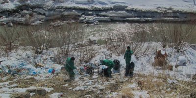 Hakkari Belediyesinden çevre temizliği