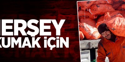 Üniversite öğrencisi kömür taşıyarak okuyor