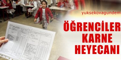 16 milyon öğrenci karne alıyor