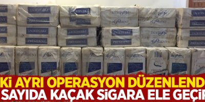 Çok sayıda kaçak sigara ele geçirildi!