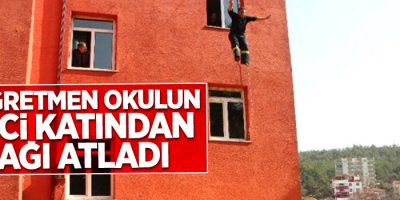 Üç Öğretmen Okulun İkinci Katından Aşağı Atladı