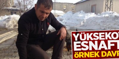 Yüksekovalı esnaftan örnek davranış!