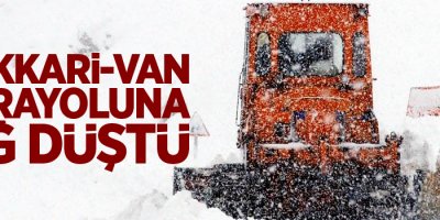 Hakkari-Van karayoluna çığ düştü