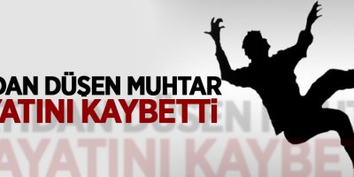 Van'da çatıdan düşen muhtar hayatını kaybetti