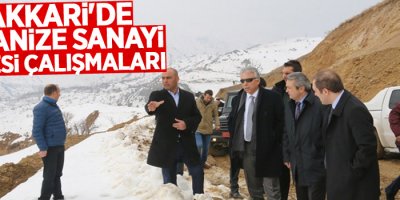Hakkari'de organize sanayi bölgesi çalışmaları