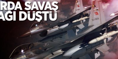 Sınırda savaş uçağı düştü