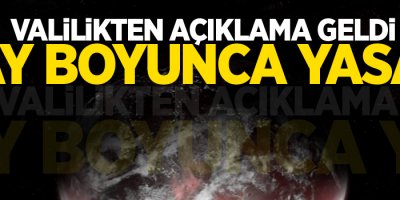 Valilikten açıklama geldi!