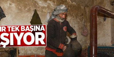 Köyde 7 yıldır tek başına yaşıyor