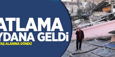 Patlama meydana geldi!