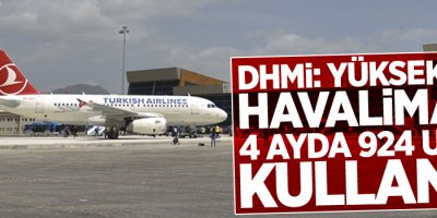 DHMİ: Yüksekova havalimanını 4 ayda 924 uçak kullandı