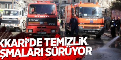 Hakkari'de temizlik çalışmaları sürüyor