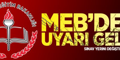 MEB'den uyarı geldi!